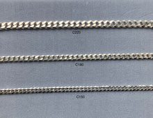 Load image into Gallery viewer, Italian Silver Curb Chain
