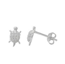 Load image into Gallery viewer, Silver &amp; zircon earrings
