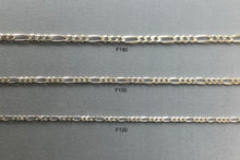 Load image into Gallery viewer, Italian Figaro Silver Chain
