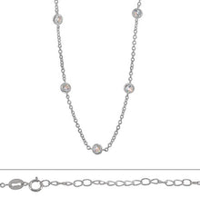 Load image into Gallery viewer, Chain and cubic zirconia

