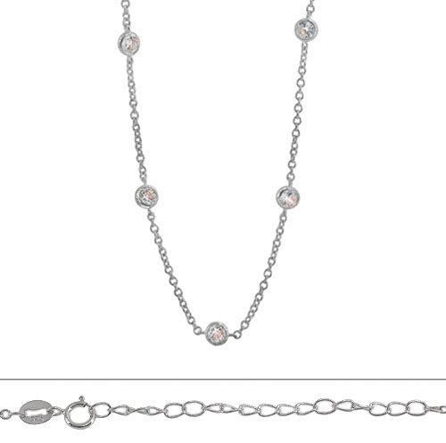 Chain and cubic zirconia