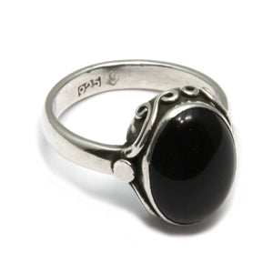 Onyx Silver Ring