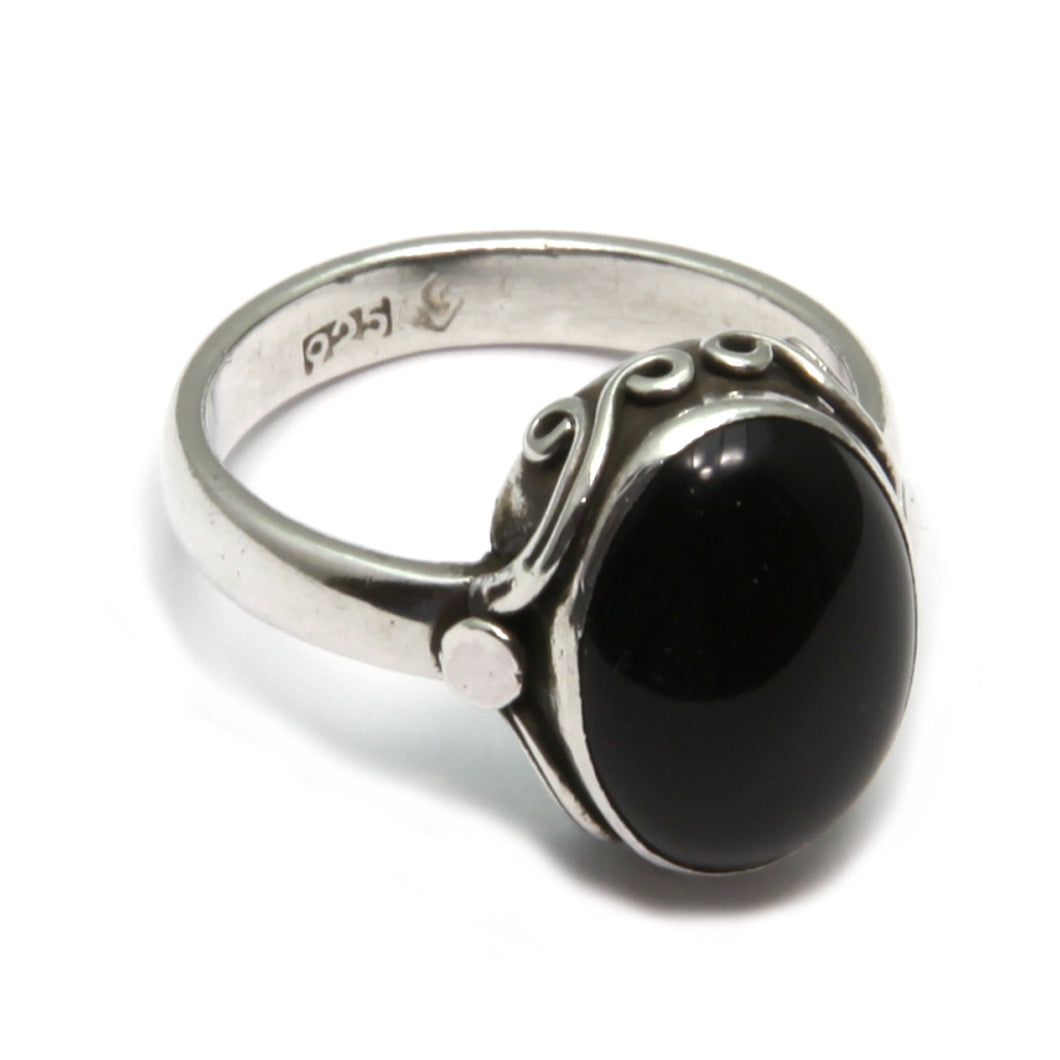 Onyx Silver Ring