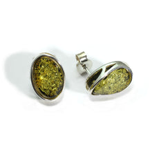 Load image into Gallery viewer, Silver Amber earrings
