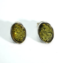 Load image into Gallery viewer, Silver Amber earrings
