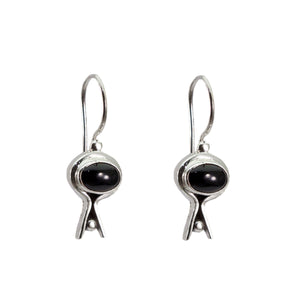 Boucles d'oreilles Argent Onyx