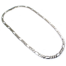 Load image into Gallery viewer, Italian Figaro Silver Chain
