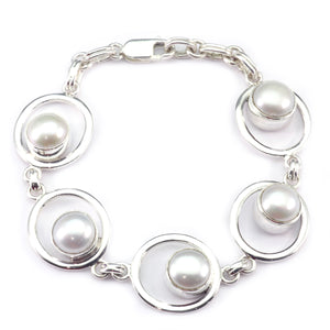 Bracelet Argent Perle