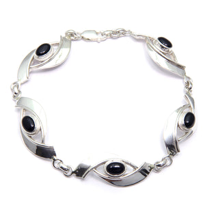Bracelet Argent Onyx
