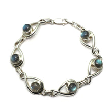Load image into Gallery viewer, Silver Labradorite Bracelet

