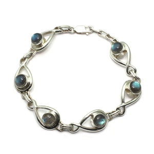 Silver Labradorite Bracelet
