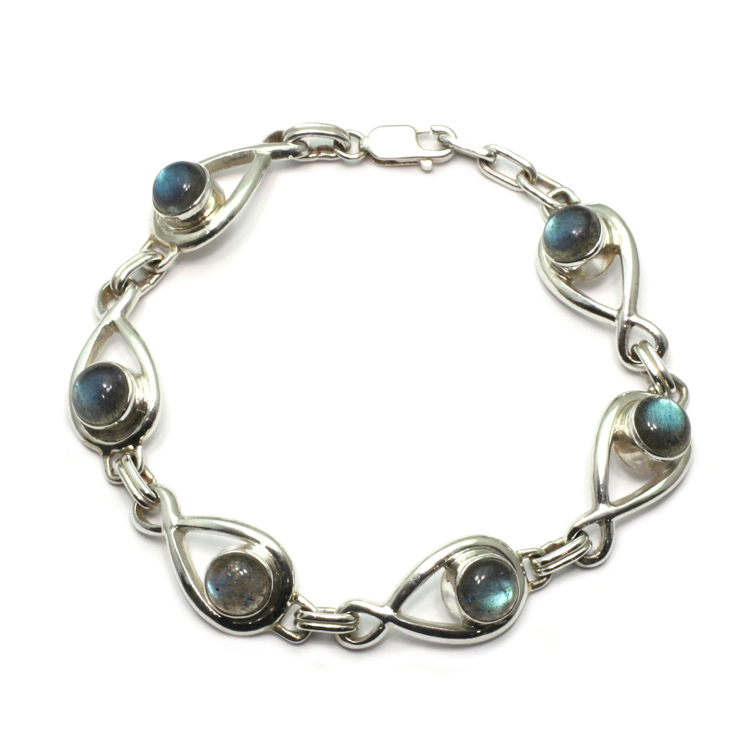 Silver Labradorite Bracelet