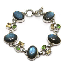 Load image into Gallery viewer, Silver Labradorite Bracelet
