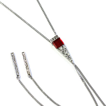Load image into Gallery viewer, Créart Triango Glass Long Necklace

