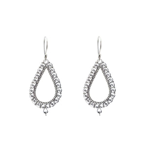 Silver earrings