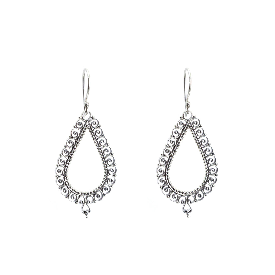 Silver earrings