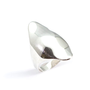 Bague Argent Bombée