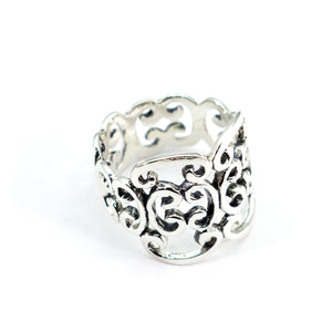 Silver Lacy Ring