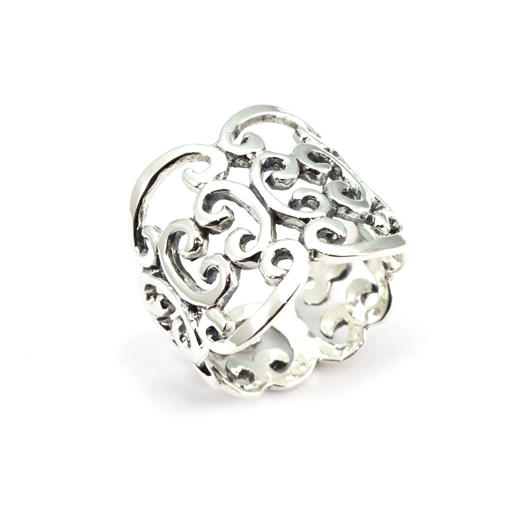 Silver Lacy Ring