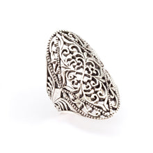 Load image into Gallery viewer, Silver Ring Persian Pattern
