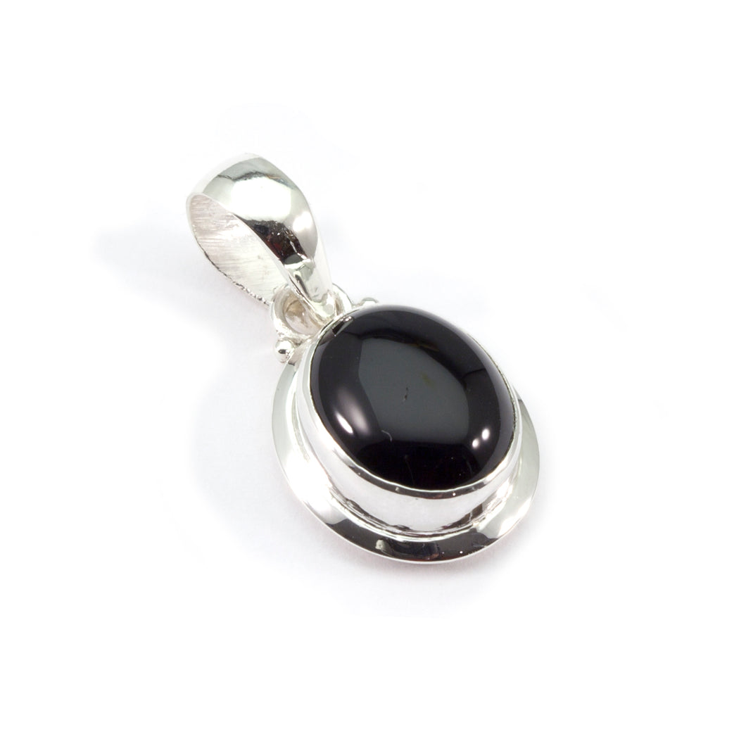 Pendentif Argent Onyx