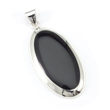 Load image into Gallery viewer, Silver Onyx pendant
