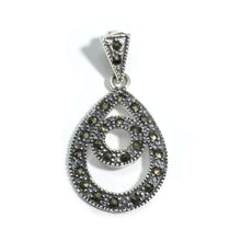 Load image into Gallery viewer, Silver and Marcasite pendant
