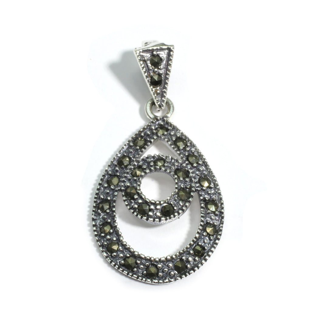 Silver and Marcasite pendant