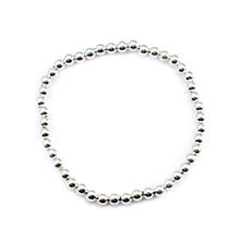 Load image into Gallery viewer, Silver bracelet beads 4mm
